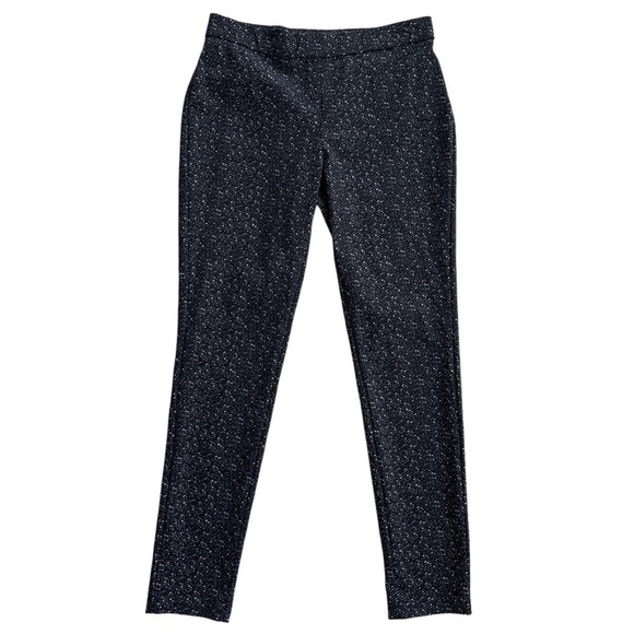Theory Adbelle K Black/White Pull On Tweed Twill Pants M - Picture 2 of 8